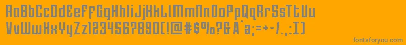 Fonte Darklighter – fontes cinzas em um fundo laranja