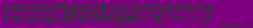 DefragmentedBold Font – Black Fonts on Purple Background