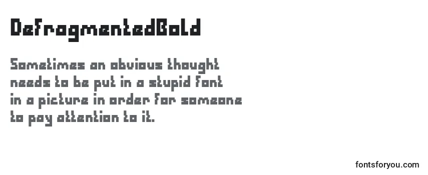 DefragmentedBold-fontti