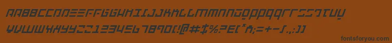 フォントRepulsori – 黒い文字が茶色の背景にあります