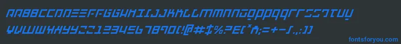 Repulsori Font – Blue Fonts on Black Background
