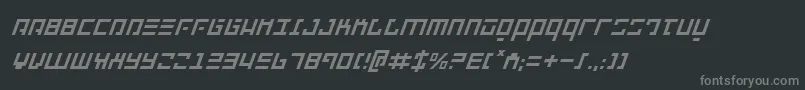 フォントRepulsori – 黒い背景に灰色の文字