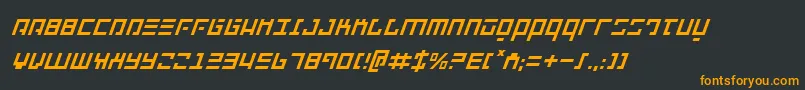 Repulsori Font – Orange Fonts on Black Background