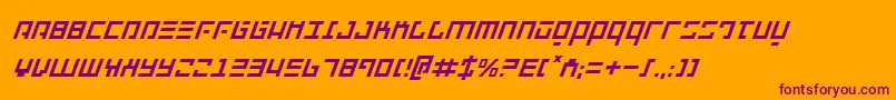 Repulsori Font – Purple Fonts on Orange Background