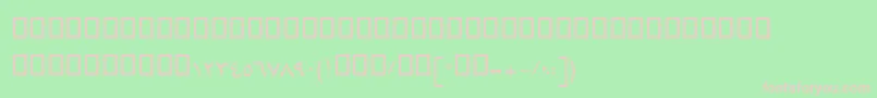 BHamid Font – Pink Fonts on Green Background