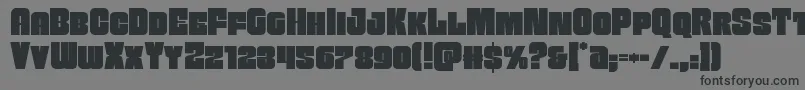 Funkmachine Font – Black Fonts on Gray Background