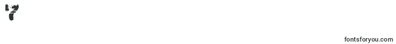 フォントSacrafical – フォント数字7