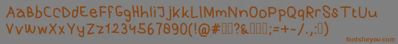Más sobre la fuente PurkyHandwriting fuente PurkyHandwriting – Fuentes Marrones Sobre Fondo Gris
