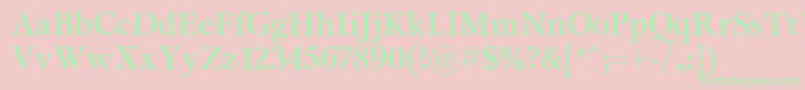 MiramarBold Font – Green Fonts on Pink Background