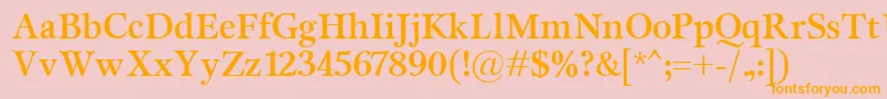 Подробнее о шрифте MiramarBold Шрифт MiramarBold – оранжевые шрифты на розовом фоне