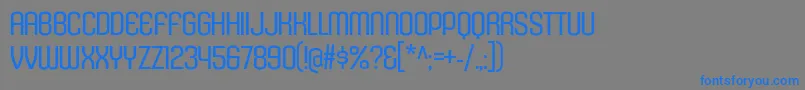 KleptocracyTitlingLt Font – Blue Fonts on Gray Background