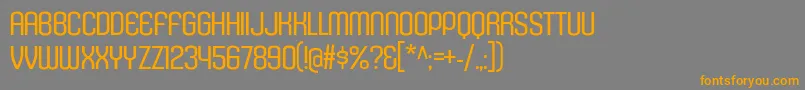 KleptocracyTitlingLt Font – Orange Fonts on Gray Background