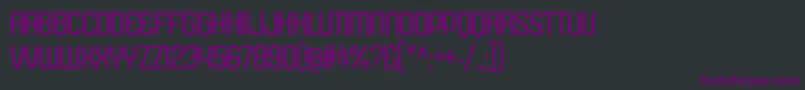 Fonte KleptocracyTitlingLt – fontes roxas em um fundo preto
