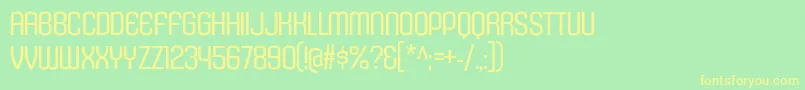 KleptocracyTitlingLt Font – Yellow Fonts on Green Background