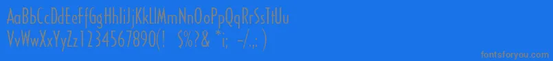 Шрифт Sandyhillconden – серые шрифты на синем фоне
