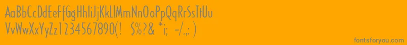 Шрифт Sandyhillconden – серые шрифты на оранжевом фоне