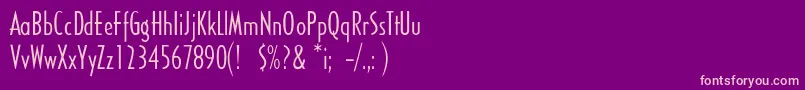 Шрифт Sandyhillconden – розовые шрифты на фиолетовом фоне