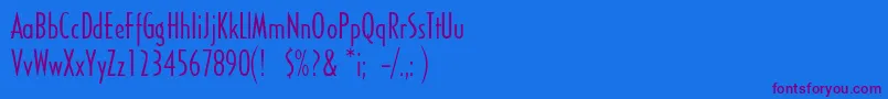 Шрифт Sandyhillconden – фиолетовые шрифты на синем фоне