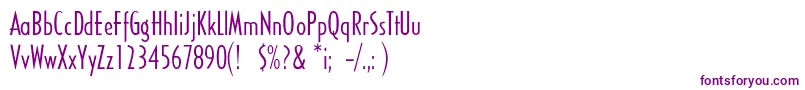 Шрифт Sandyhillconden – фиолетовые шрифты на белом фоне
