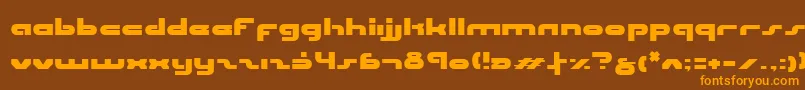 Uni ffy Font – Orange Fonts on Brown Background