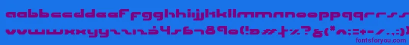 Uni ffy Font – Purple Fonts on Blue Background