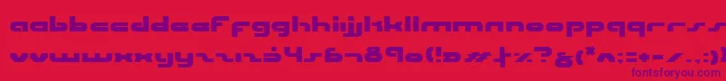 Uni ffy Font – Purple Fonts on Red Background