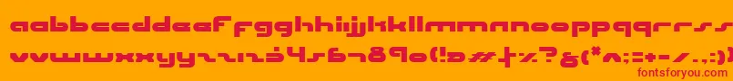 Uni ffy Font – Red Fonts on Orange Background