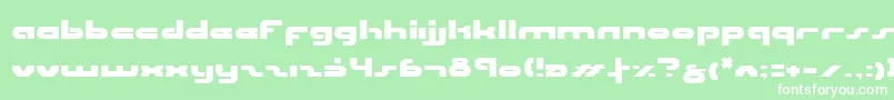 Uni ffy Font – White Fonts on Green Background