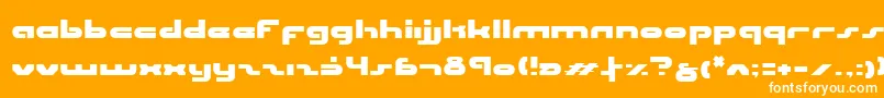 フォントUni ffy – オレンジの背景に白い文字