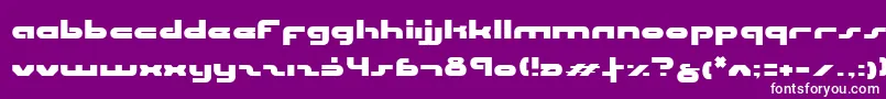 Uni ffy Font – White Fonts on Purple Background