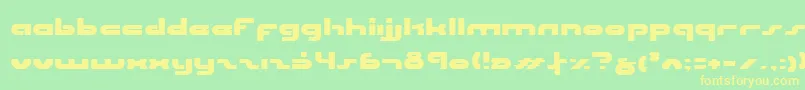 Uni ffy Font – Yellow Fonts on Green Background