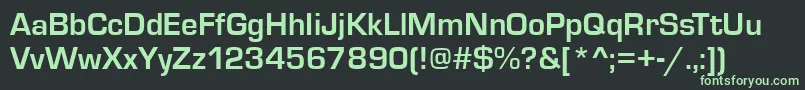 fuente MicrosquareBold – Fuentes Verdes Sobre Fondo Negro