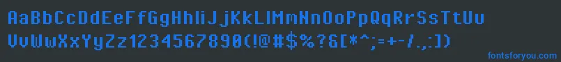 PixeloperatorBold Font – Blue Fonts on Black Background