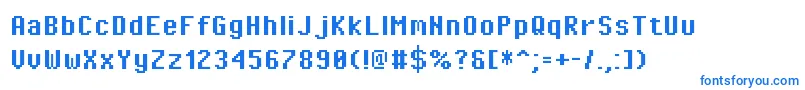 PixeloperatorBold Font – Blue Fonts on White Background