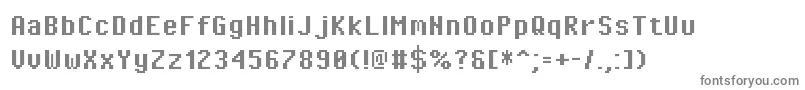 Шрифт PixeloperatorBold – серые шрифты на белом фоне