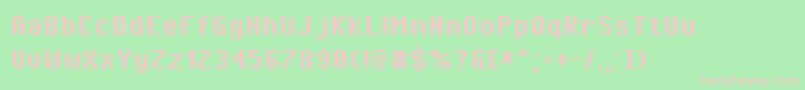 PixeloperatorBold Font – Pink Fonts on Green Background