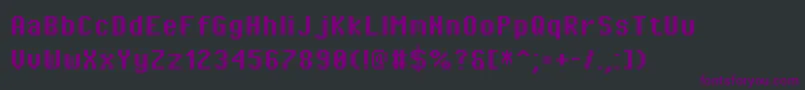 Шрифт PixeloperatorBold – фиолетовые шрифты на чёрном фоне