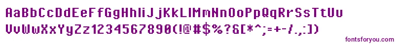 PixeloperatorBold Font – Purple Fonts on White Background