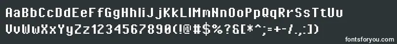 PixeloperatorBold Font – White Fonts on Black Background