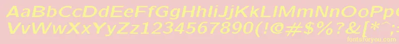 Lmsansquot8Boldoblique Font – Yellow Fonts on Pink Background