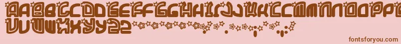 Supertrooper Font – Brown Fonts on Pink Background