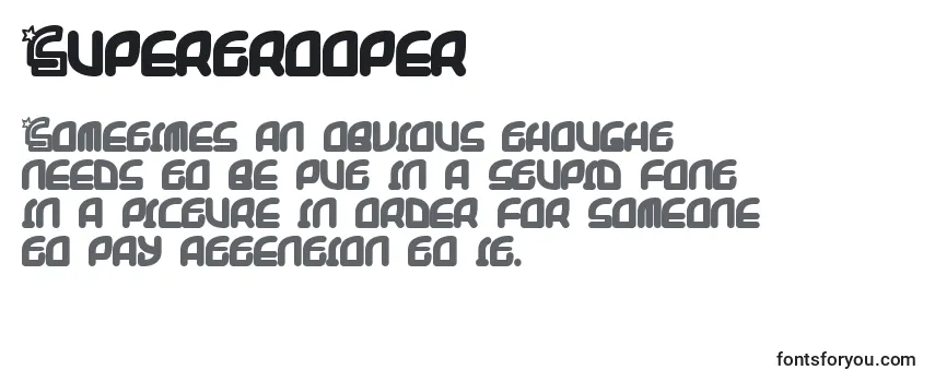 Шрифт Supertrooper