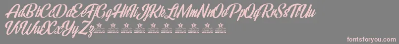 RainbowBridgePersonalUse Font – Pink Fonts on Gray Background