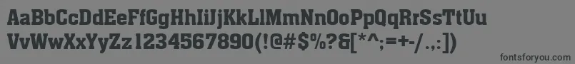 Шрифт AachenDeemed – чёрные шрифты на сером фоне