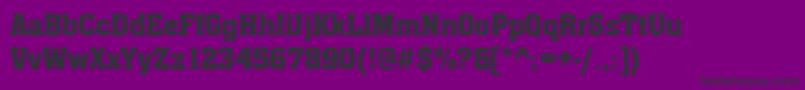Шрифт AachenDeemed – чёрные шрифты на фиолетовом фоне