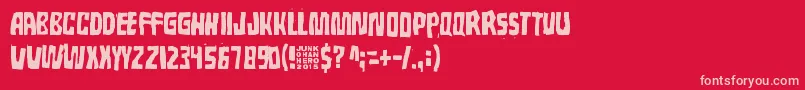 LostInMoments Font – Pink Fonts on Red Background