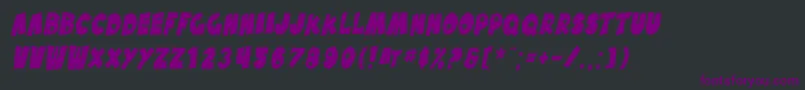SfPaleBottomCondensedOblique Font – Purple Fonts on Black Background