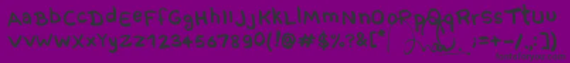 ComixPro2 Font – Black Fonts on Purple Background