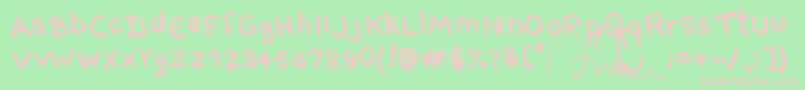 ComixPro2 Font – Pink Fonts on Green Background