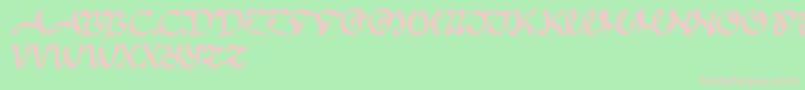 Entertainment Font – Pink Fonts on Green Background